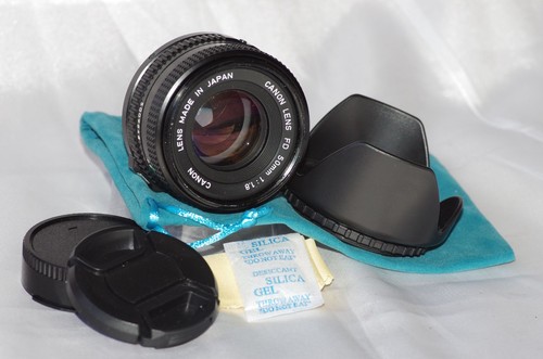 Objectif 50mm canon - f1,8,